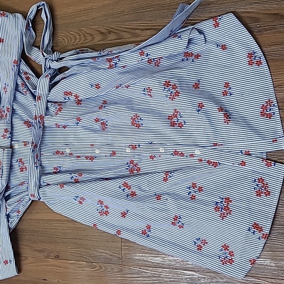 Boden Blue and White Striped Dress with Red AccentsNEW - Picture 7 of 16